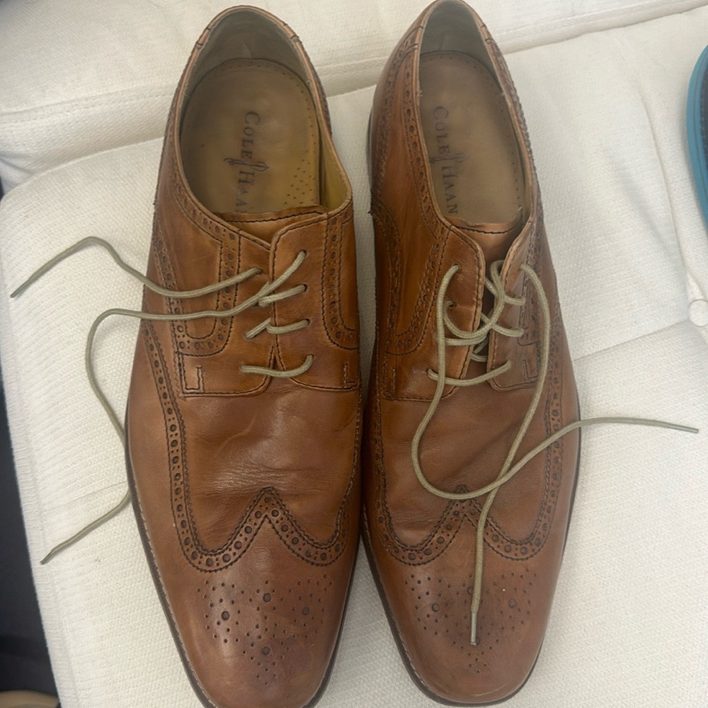 Cole Haan Brown Leather Wing Top
